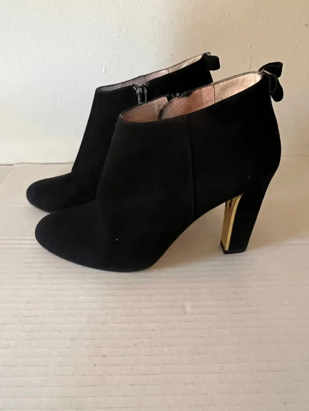 KATE SPADE NEW YORK SUEDE NETTA ANKLE BOOTS BOOTIE SIZE 6.5